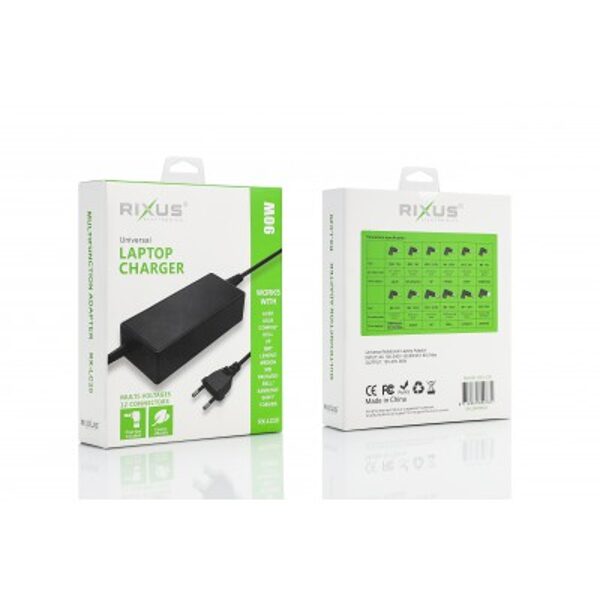 Rixus Universal Laptop Charger 90W with 12 Connectors RX-LC20